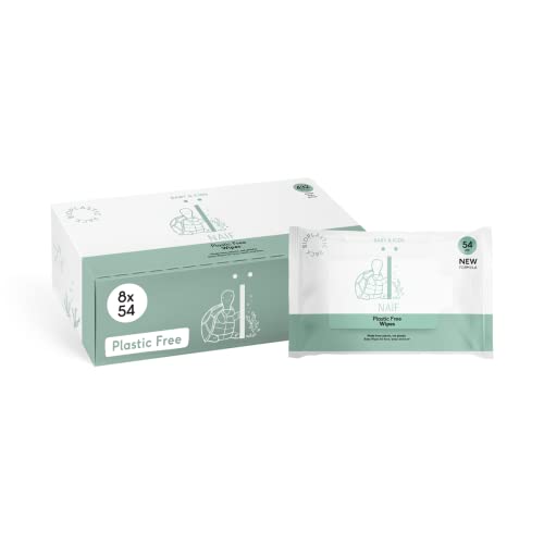 Naïf P056_8 - Toallitas Húmedas Sin Plástico Para El Glúteo, El Cuerpo O La Cara Del Bebé, Blanco Cover