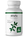 Graminex Alfalfa Tablets - Non-GMO Green Superfood Supplement with Vitamins, Minerals, Amino Acids - 240 Tablets