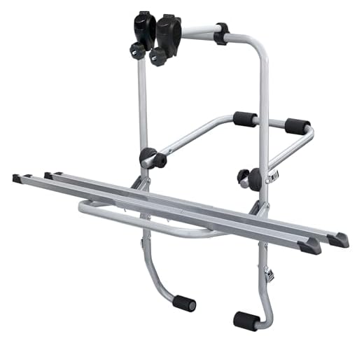 MENABO 000039100000 Steel Bike Portabicicletas de Vuelta, Acero, con 2 Carriles