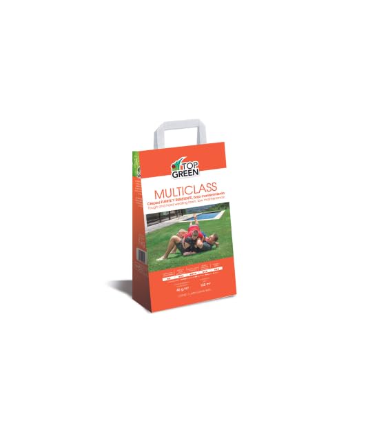 Peyca Cesped multiclass eurosport top green. Césped fuerte y resistente de bajo mantenimiento. Listo para usar. (5 kilos)