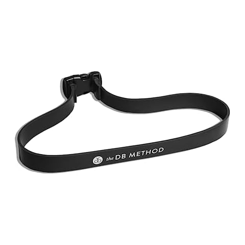 The DB Method DreamBand Squat Resistance Band, Low Impact, Targets Hip Stabilizer Muscles, Workout Exercise Bands for Home Gym Workout Equipment, Proper Squat Form and Glute Activation, 78 Lb, Black Cover