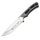 Puma SGB Teton Layered Black G10 Hunting Knife with Leather Sheath