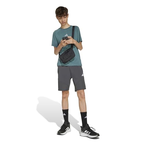 adidas Garçon Goto PZ T-Shirt, Aurora Ivy/Powder Teal/Reflective Silver, 7-8 Years