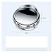 2Pcs Blind Spot Car Traffic Car Rear View Mirror Full Vision 360 Wide Anger Parking Assitant Convex Mirror(Silver)