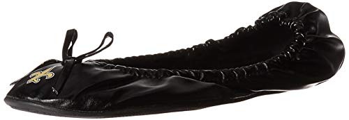 FOCO New Orleans Saints Exclusive Team Logo Flats With Clutch Large