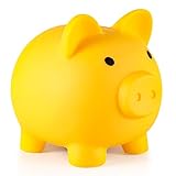 Oislove2 Piggy Bank, My First Money Bank, Unbreakable Plastic Coin Bank for Girls and Boys, Medium...