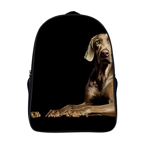 Sac à dos d'école chien pour enfants cartable imprimé 3D 40x28x16cm