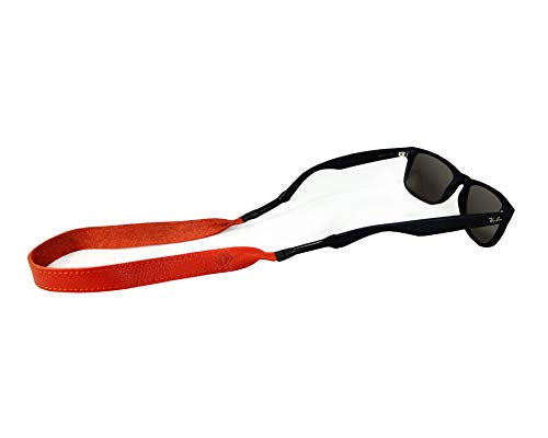 Image of TETHER STRAPS Original Leather Sunglass Strap | Full-Grain Leather with Suede Backing, 17.5 inch Length | Fits Most Frames