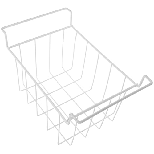 ERINGOGO 冷凍庫用ワイヤーバスケット ハンドル付き収納ラック 冷蔵庫内部整理 吊り下げ式割フレーム チェスト冷凍庫対応 省スペース多機能