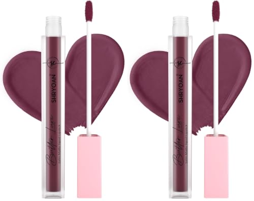 Image of Shryoan Butter Luxe Satin Matte Liquid Lipstick | Ultra Pigmented, Long-Lasting, Non-Transfer Formula, Smooth Lip Color, Weightless Finish, Silky Matte Finish (6ml) (Shade 09, Shade 09) (Pack of 2)