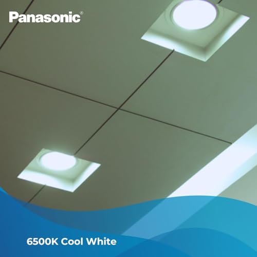 Image of Panasonic 9 Watt LED Concealed Downlighter, LED Recessed Downlight, 85mm Cut Out, BIS & ROHS Certified, 4KV Surge Protection, Cool White Light (PDLM34097-10), Polycarbonate
