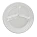 Dart Impact Plastic Dinnerware 3 Compartment Plate 10.25 in