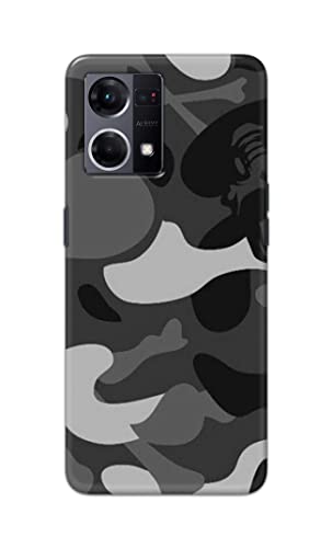 Image of Printed Hard Back Cover Case for Oppo F21 Pro 4G | Oppo F21s Pro 4G Back Cover (Army Pattern) -702