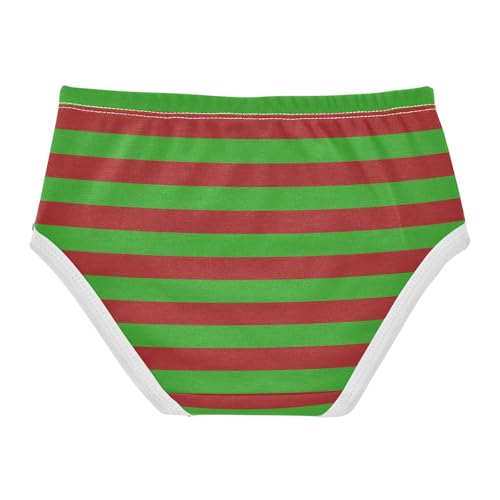 Red Green Stripe Toddler Girls's Underwear 2T2