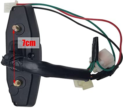 Compteur moto, TOTMOX Jauge de compteur kilométrique numérique universel LCD LED pour vélo de moto de jauge KR 200, conversion de moto Z1000 compteur LCD indicateur de rapport engagé moto