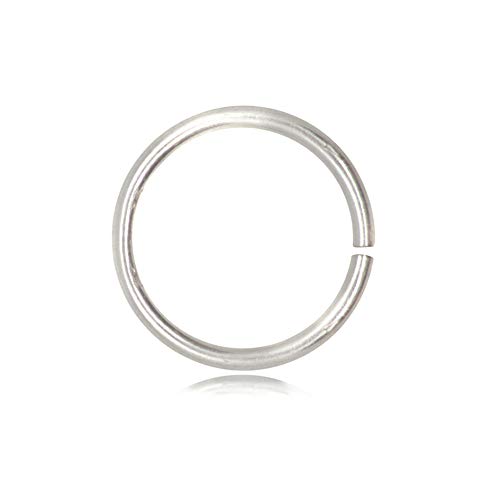 The Jewellery Store London TJS 10 Piezas Anillas Argollas Abiertas Plata de Ley 925 Sin Niquel Hipoalergenicas Diametro 8mm Cover