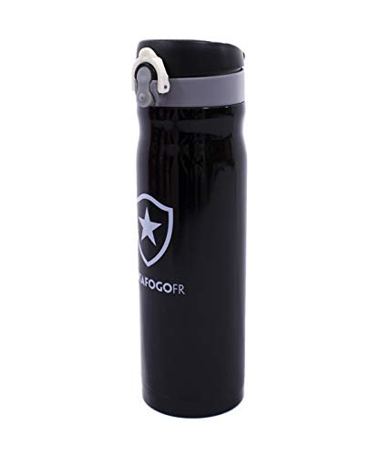 Garrafa Térmica Inox Pressão 450 Ml Botafogo