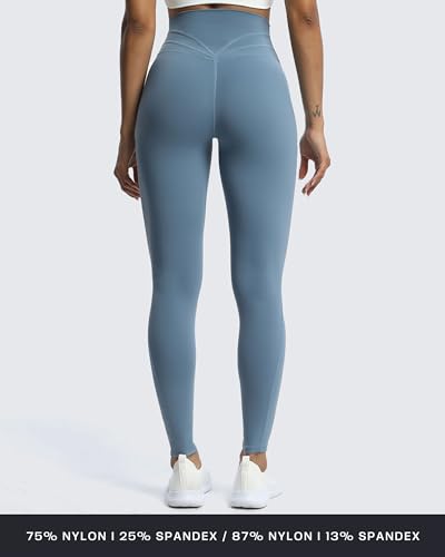 Aoxjox High Waisted Workout Leggings for Women Trinity Yoga Pants 26.5"