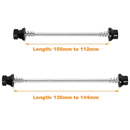 CyclingDeal Road Bike ONLY Bicycle Wheel Hub Non Quick Release Lock Skewers Front Rear Set 5mm - Prevent Removing Wheels by Hands - NOT for MTB - Thumbnail 2