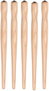 5PCS Calligraphy Nib Holder Sandalwood Dip Pen Holder Durable Comic Pen Nibs Holder for Beginners(Wood Color penholders)