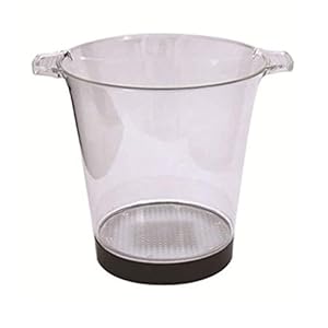 OUYIYE Acryl Ijsemmer Transparante Champagne Emmer Gastenkamer Plastic Ijsblokjesemmer Praktische Bar Bartending Tool, Geschikt voor Drankjes en Private Party