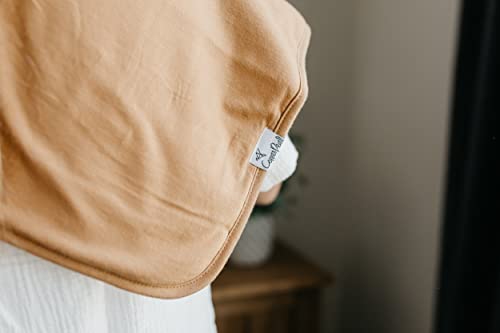 Image of Copper Pearl Premium Baby Burp Cloths - 3-Pack Large Cotton Burp Cloths, Extra Soft Spit Up Rags with 3 Absorbent Layers, Perfect for Baby Boy and Baby Girl Gifts (21 inch x 10 inch Size, Dune Set)