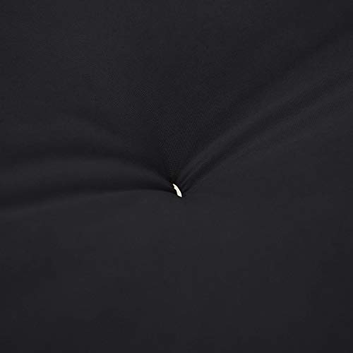 Mozaic Full Size 8-Inch Cotton Twill Gel Memory Foam Futon Mattress, Black #TOP7