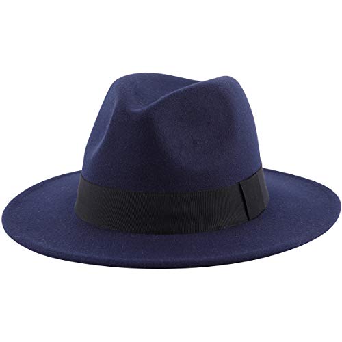 Stylish And SunProtective Best Navy Blue Fedora Hats