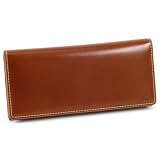 [キタムラ] ヌメ革 長財布 ZH0479 ブラウン/イエローステッチ [茶色] 60401