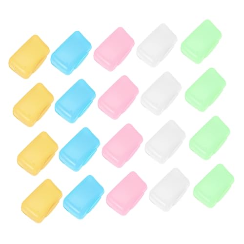 FRCOLOR 100 Piezas Fundas Protectoras para Cabezales de Cepillo de Dientes Elásticas y Flexibles Portátiles y Ligeras para y Proteger contra y Manchas de Unidades para Viaje y Diario