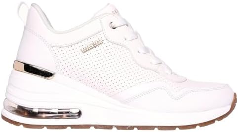 Skechers Women's Million Hotter AIR Sneaker, White, 6.5 | Image 2