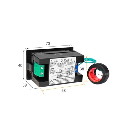 Voltmètre numérique AC ampèremètre 220V 380V double affichage LED - 3