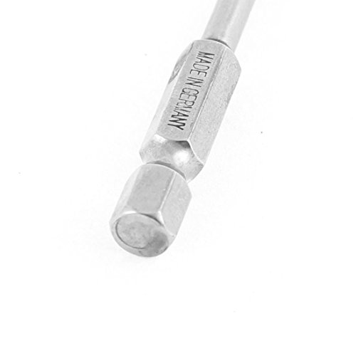 sourcingmap 150mm Long Hex Shank 4mm Tip PH2 Magnetic Phillips Screwdriver Bit, 4mm x PH2 x 150mm - Image 2