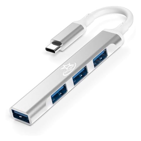 USB C U114C Hub Multi USB Port Extender – Multiple USB Port for Laptop, 4 Port USB Hub, USB A hub, USB C Port 3.0 and 2.0 by Red Star Tec Cover