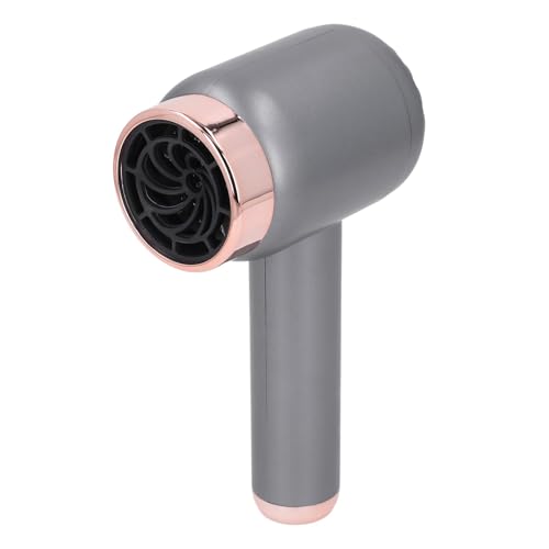 Secador de Pelo Inalámbrico, Secador de Pelo Iónico Recargable, Secador de Pelo Portátil de 1500 MAh, Secador de Pelo con Pilas para Viajes de Camping (gris oscuro)