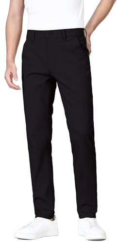 ESSYSHE Men’s Slim Fit Flex Waist Chino Pants Stretch Khaki Tapered Pants for Men