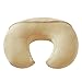 QUENESS Nursing Pillow, Plus Size Breastfeeding Pillow Original Support for Baby Boys Girls Breastfeeding Essentials, with Removable Soft Cotton Cover (Beige, Standard (23.62 * 18.11 * 5.91 Inches))