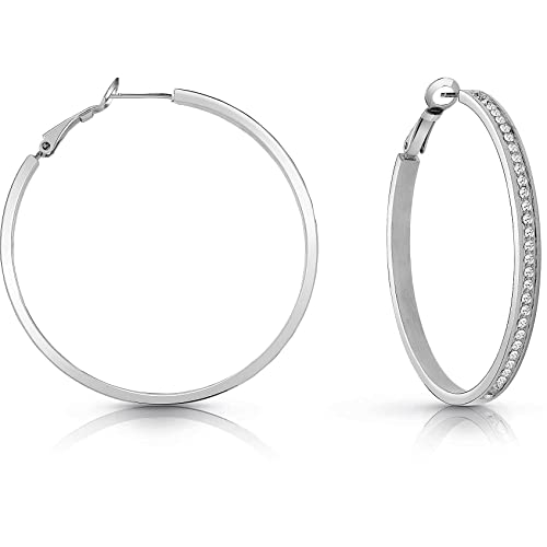 Guess Boucles d'oreilles BRINCOS JUBE02247JWRHT-U Marque, Taille unique, Métaux non précieux, Pas de gemme