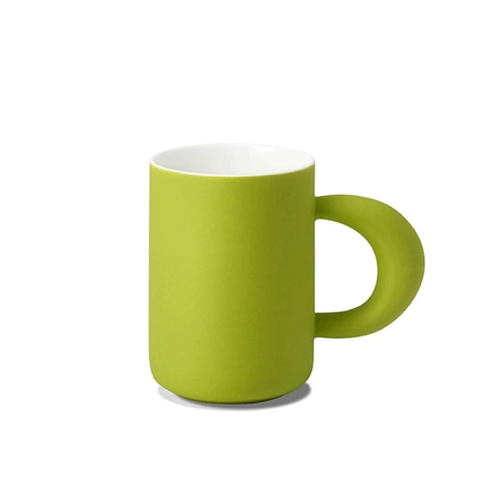 Tazas Juego de 1 Taza café gelatina, cerámica 14.2 oz con Gran Capacidad for Las Mejores Amigas y Hermanas los Amantes Tazas de Café(Green)