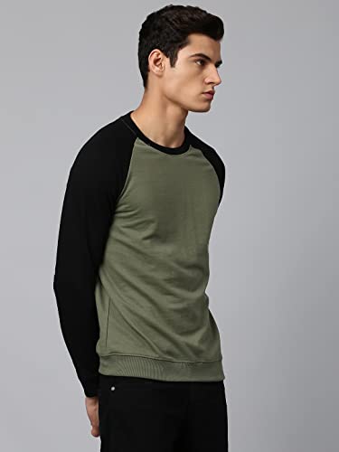 Image of Dennis Lingo Men's Cotton Blend Full Sleeves Color Block Hooded Sweatshirt - Regular-Fit and Lightweight, Casual Winter wear for Men