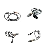 AKkis 4pcs Oxygen Sensor 11787570760 11787557758 11787577666 11787577667，Compatible for BMW E60 535i 535xi E71 X6 Compatible for XDrive35i N54 3.0L