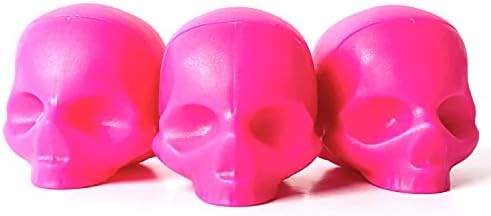 Rebels Refinery 3-Piece Skull-Shaped Lip Balm Bundle - Pink - Mint, Vanilla & Passion Fruit