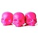 Rebels Refinery Capital Vices Skull-Shaped Lip Balm for Shine-Free Moisturizing - Mint Flavor, Pack of 3 - Vitamin E Antioxidant and Coconut & Sweet Almond Oil Extracts Nourish Chapped Lips - Pink