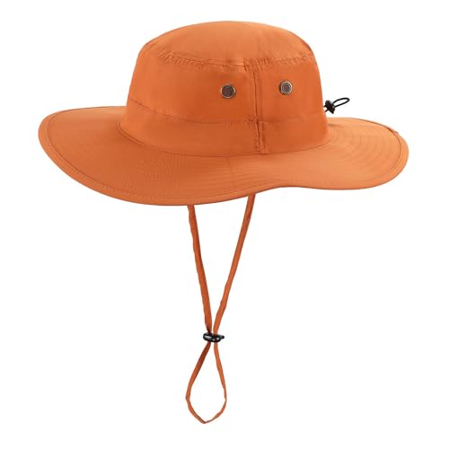 Image of Home Prefer UPF50 Mens Sun Hat with Neck Flap Quick Dry UV Protection Cap Womens Wide Brim Fishing Hat Neck Flap Beach Garden