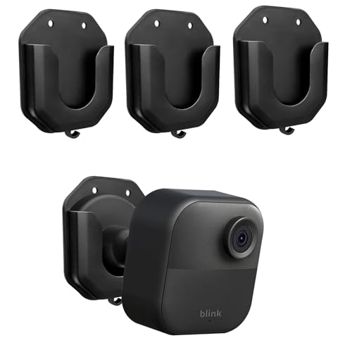WTAZVKY Blink Outdoor 4 Camera Wall Mount Kit No Drill Blink Subscription Plan Basic Window Mount Accessories Bracket for Blink Mini/Mini 2 /Blink Outdoor 4 /Blink Indoor Cameras HBV Adhesive Mount
