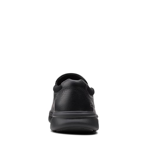 Clarks Collection Men's Bradley Step Loafer, Black Tumbled Leather, 8.5 Wide US by Clarks - Image 3