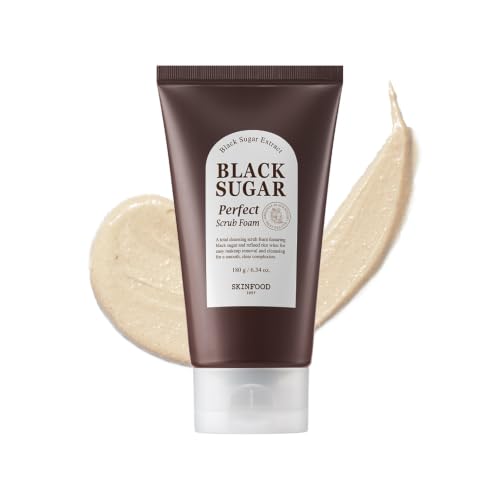 SKINFOOD Black Sugar Perfect Scrub Foam 180g -...