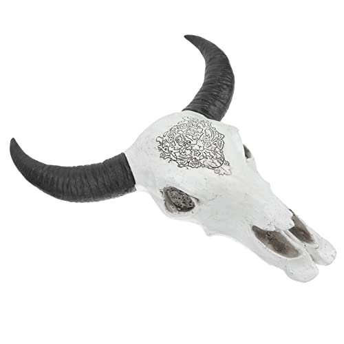 Crâne d'animal bœuf statue murale pour salon contemporain