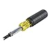 Klein Tools VDV001-081 Multi-Bit Screwdriver, Punchdown Screwdriver Bayoneted-Style Multi-Tool with Heavy-Duty Blade Barrel for Bit Storage