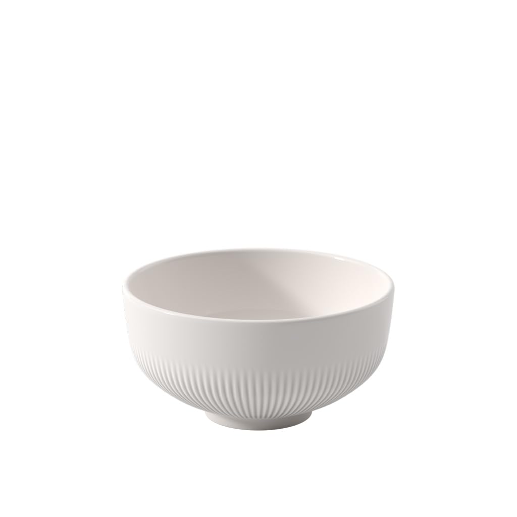 Villeroy & Boch - Afina Bowl for Soup, Salad and Desserts, Relief Bowl, Dishwasher-Safe, Microwave-Safe, Premium Porcelain Made in Germany